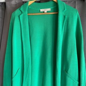 Kelly Green Loft Sweater/Blazer size M